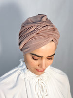 Load image into Gallery viewer, Twist Turban - Coffe
